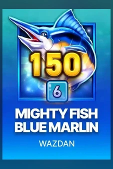 Mighty Fish Blue Marlin pokie poster